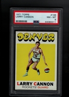 1971 Topps #196 Larry Cannon PSA 8 NM-MT  DENVER ROCKETS